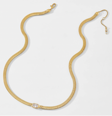 Slinky White Topaz Necklace thumbnail