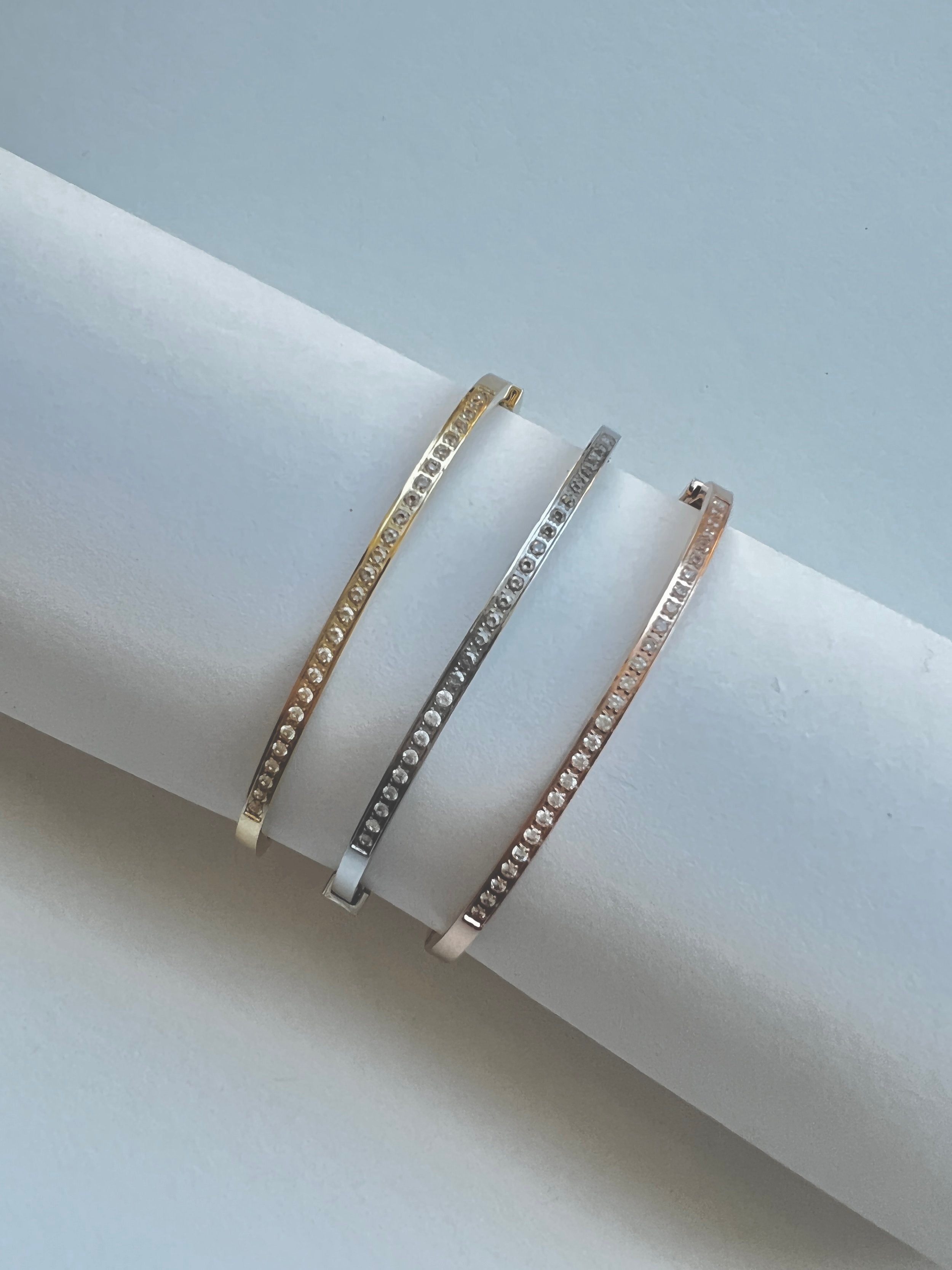 Thin Pave Bangle