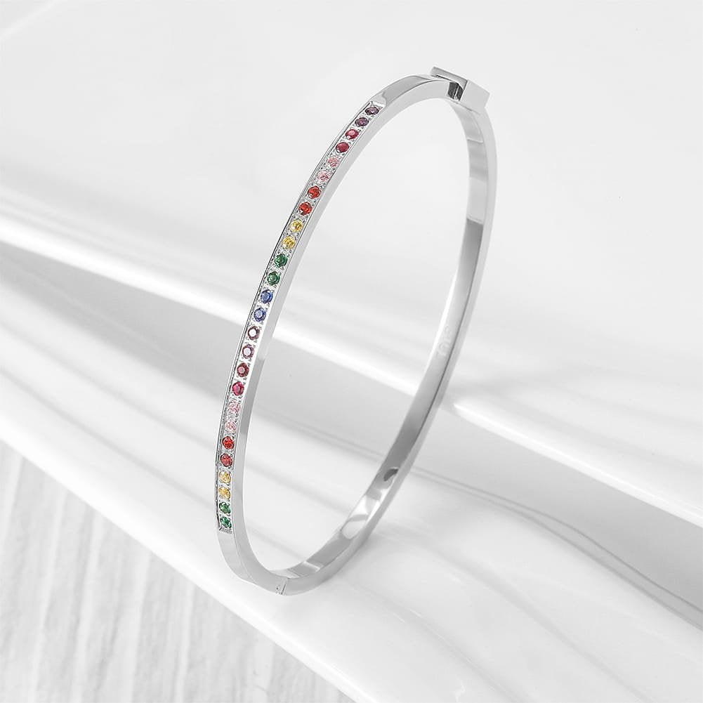 Thin Rainbow Bangle