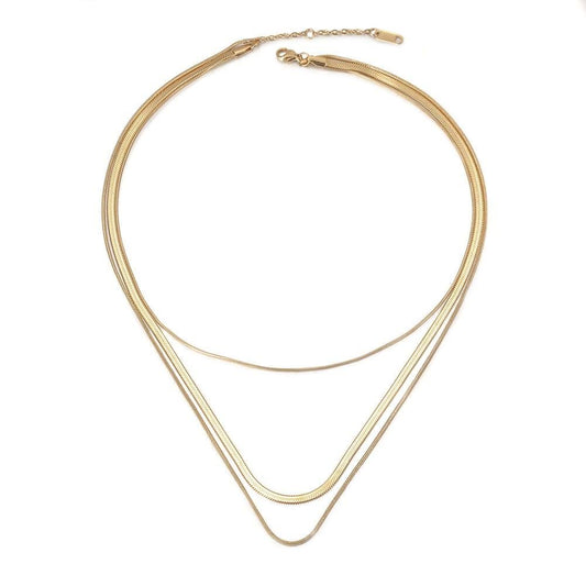 Triple Herringbone Necklace