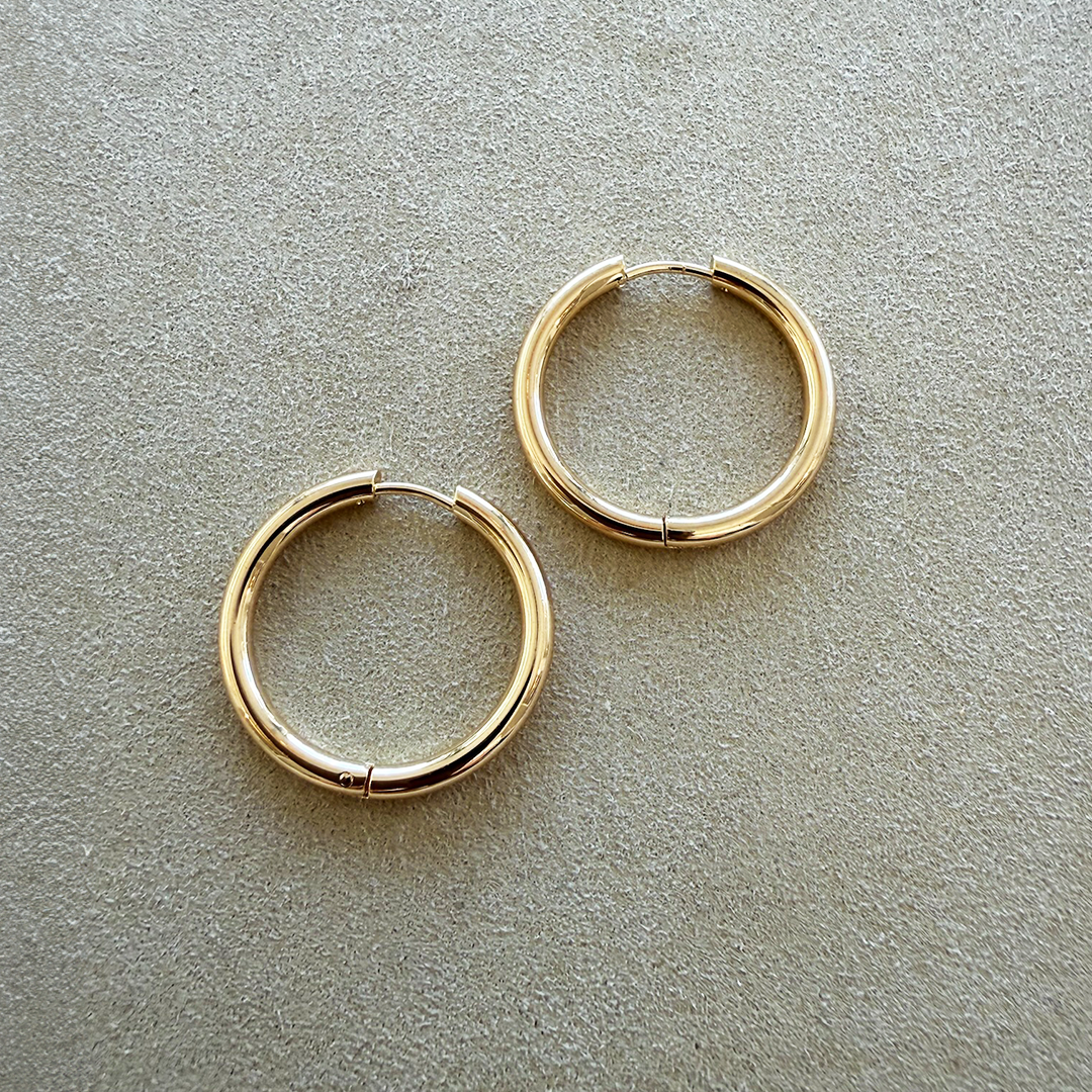 Basic Gold Hoops