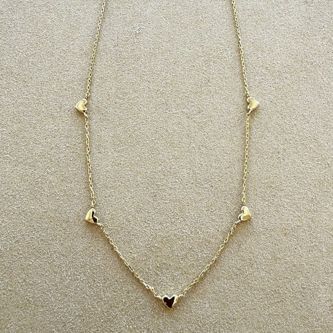 Station Heart Necklace