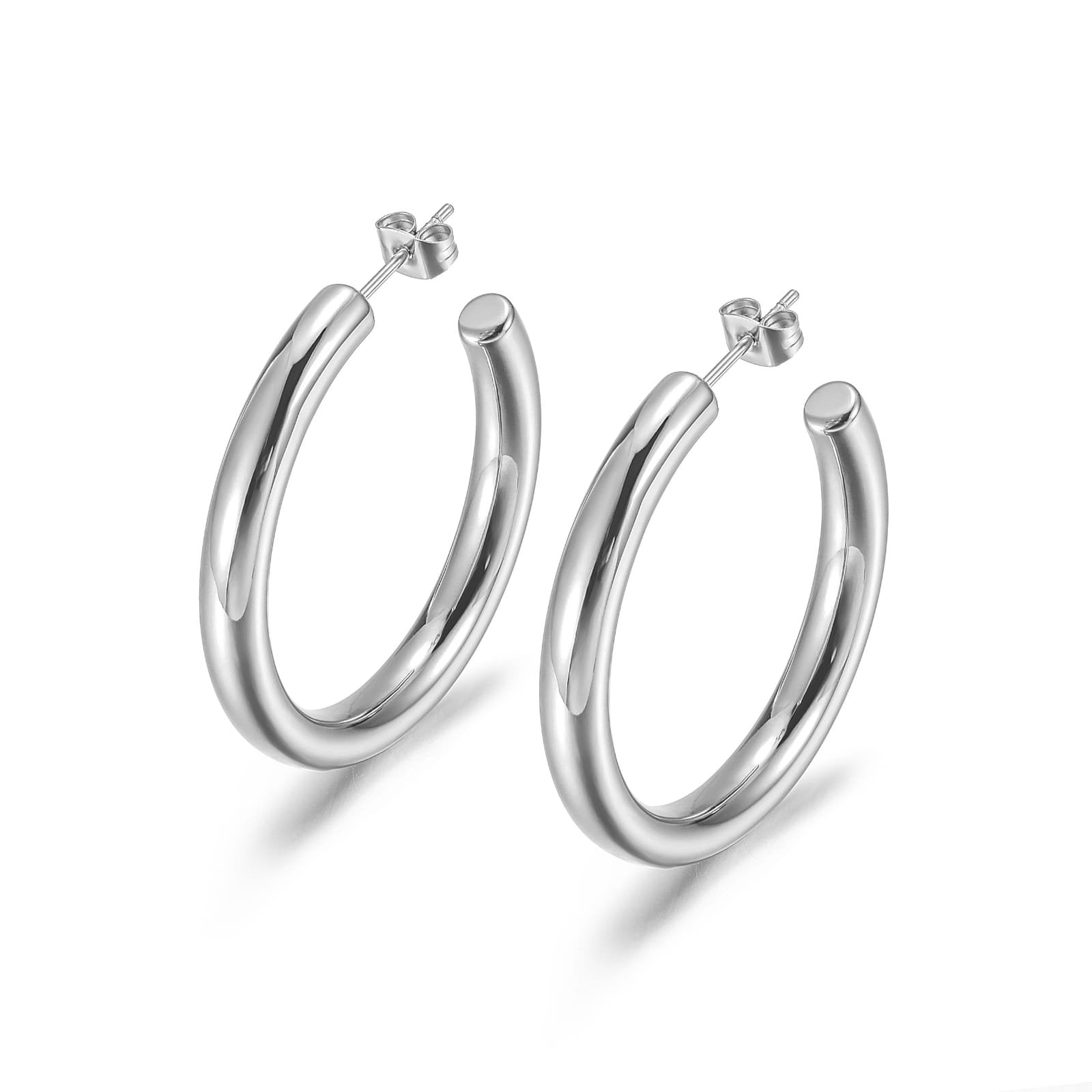 Small Plain Hoop Earrings