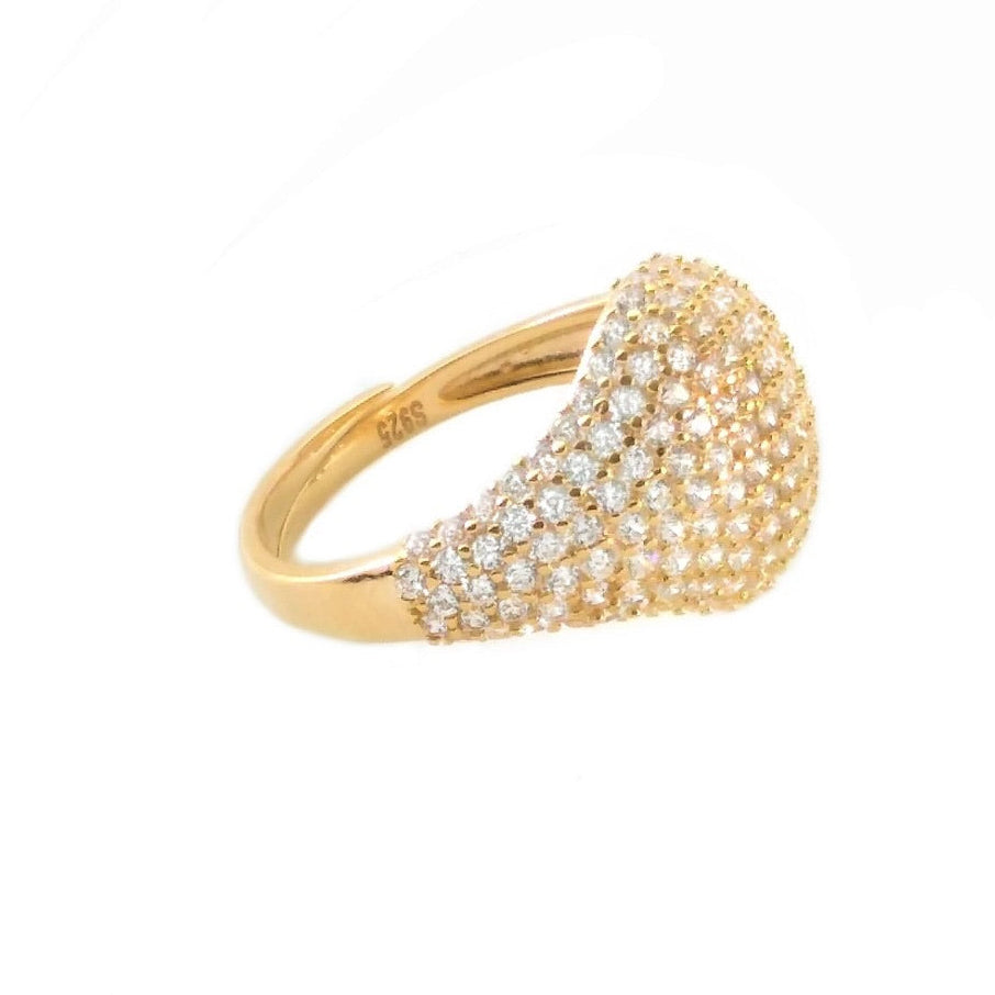 Pave Signet Ring