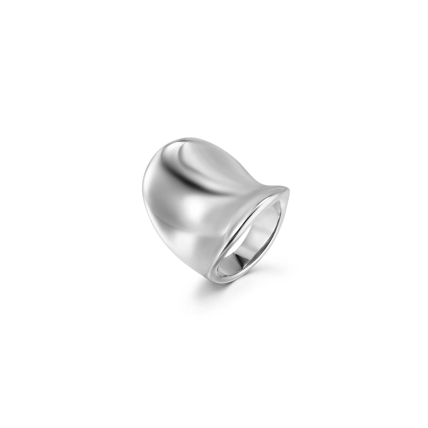 Chunky Curve Statement Ring