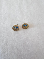 Smiley Studs with Turquoise Eyes thumbnail